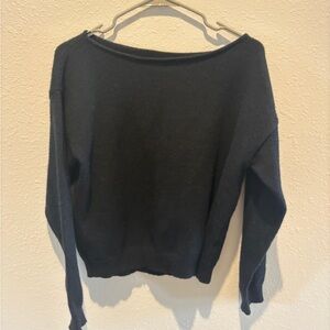 black off the shoulder sweater